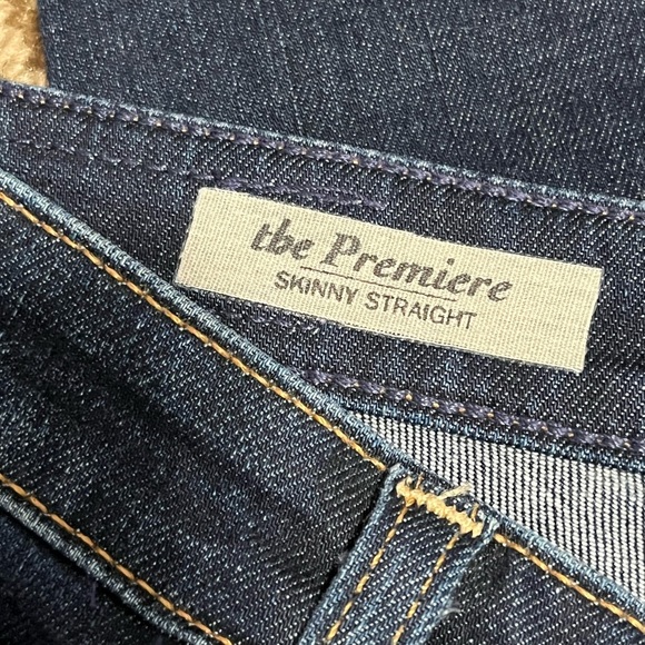 AG The Premiere Skinny Straight Dark Wash Low Rise Jeans - Picture 9 of 12